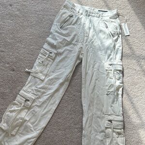 Blank NYC Off-White Cargo Pants